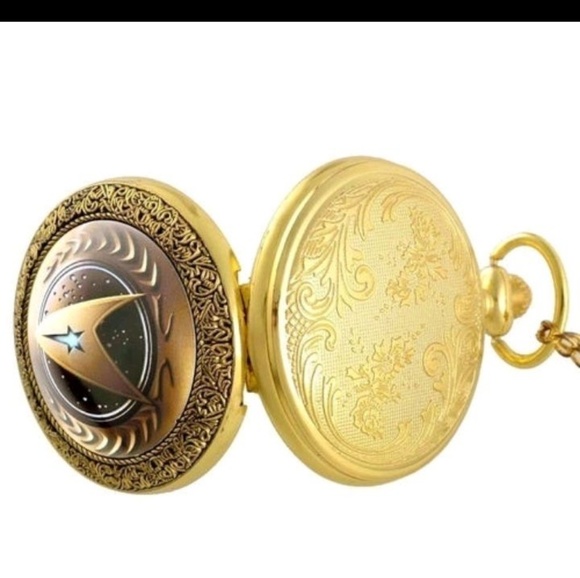 🌟For Him! Retro Star Trek Pocket Watch - Picture 3 of 5